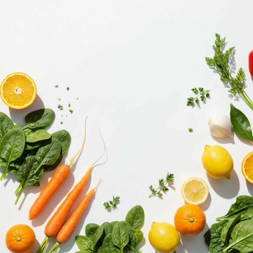 Frische Gemüse und Früchte